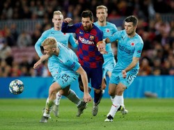 Babak Pertama Selesai, Barcelona Vs Slavia Masih Tanpa Gol