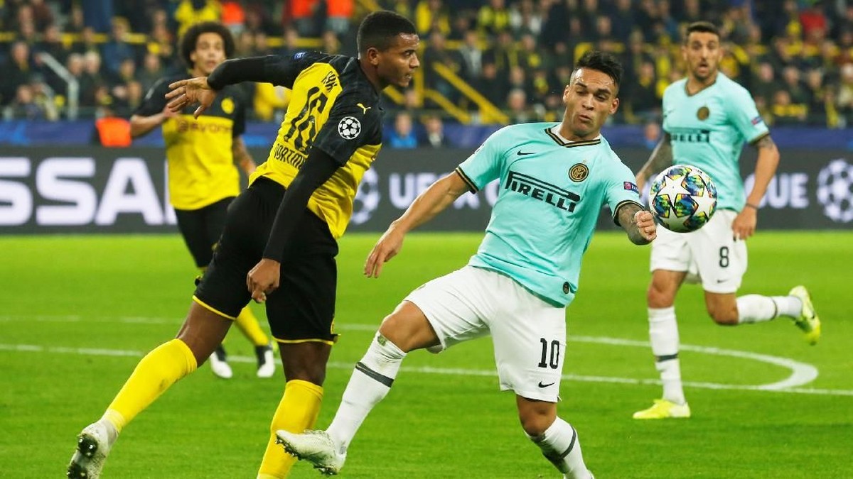 Lautaro Martinez mengatakan kekalahan Inter Milan dari Dortmund karena kurang konsentrasi dan penurunan intensitas bermain, (Foto: Leon Kuegeler / Reuters)