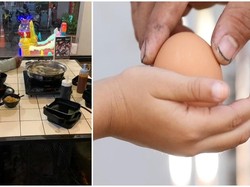 Bikin Haru! Hanya Makan Telur Rebus, Satpam Tua Ini Ditraktir Shabu-shabu