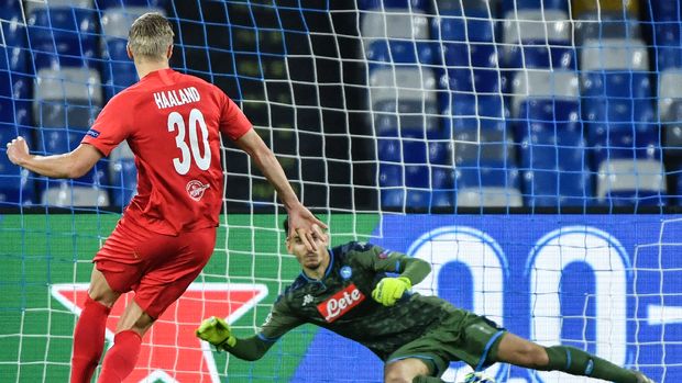 Erling Haaland tampil sensasional bersama Salzburg musim ini.
