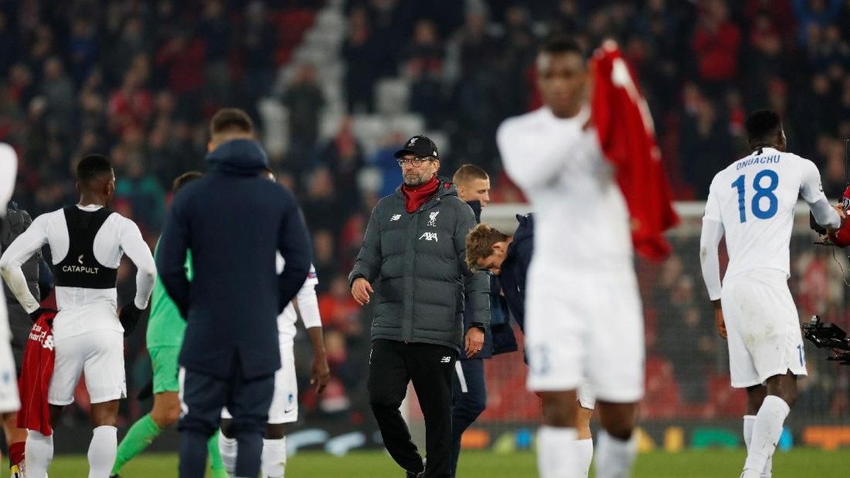 Juergen Klopp senang Liverpool menang meski tampil biasa-biasa saja (Action Images via Reuters/Lee Smith)