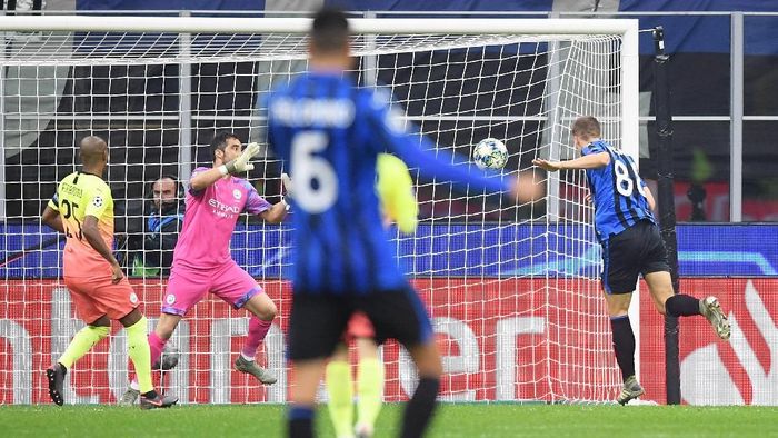 Manchester City ditahan imbang Atalanta 1-1 di lanjutan Liga Champions (Foto: Michael Regan/Getty Images)
