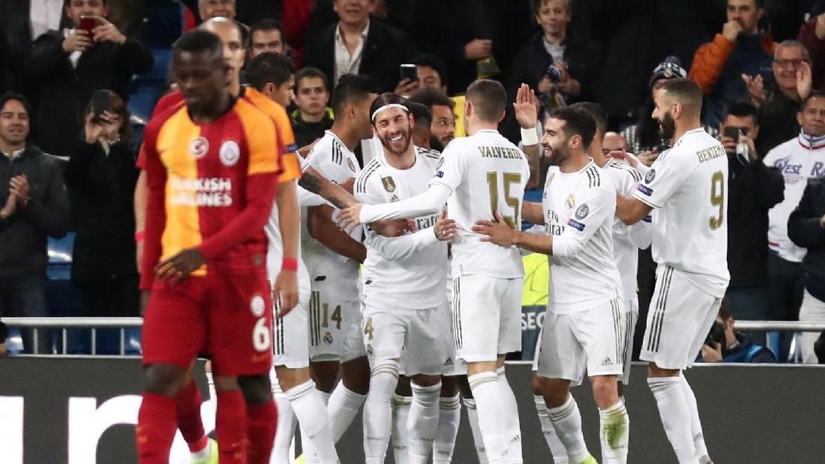 Real Madrid menggasak Galatasaray 6-0 di matchday IV Liga Champions. (Foto: Sergio Perez / Reuters)