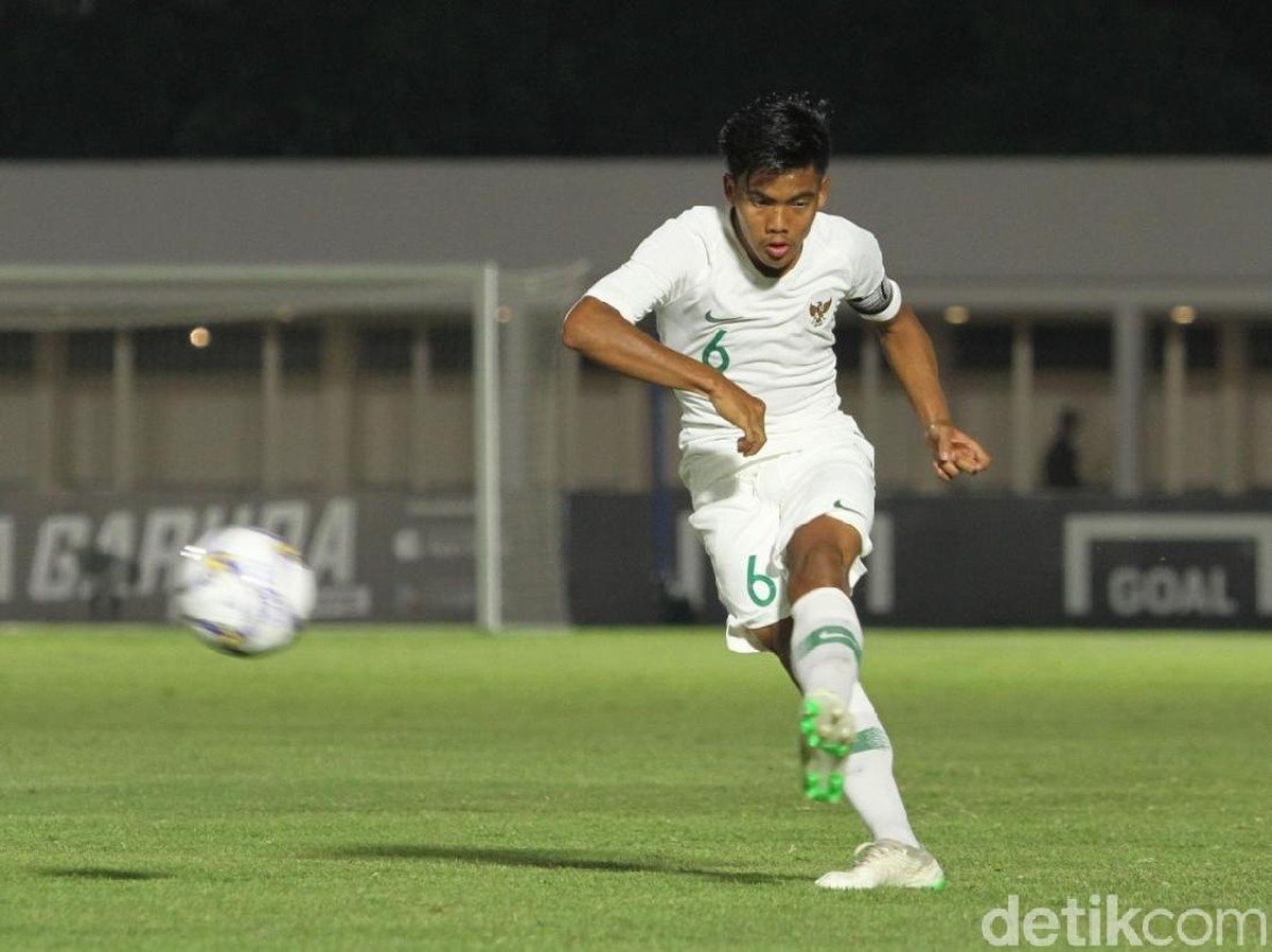 Kapten Timnas Indonesia U-19, David Maulana, menyebut gol tendangan bebasnya ke gawang Hong Kong sudah terencana. (Foto: Rifkianto Nugroho/Detikcom)