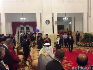 Jokowi-Maruf Peringati Maulid Nabi di Istana Negara