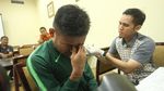 Ragam Ekspresi Kocak Timnas U-23 Saat Suntik Vaksin