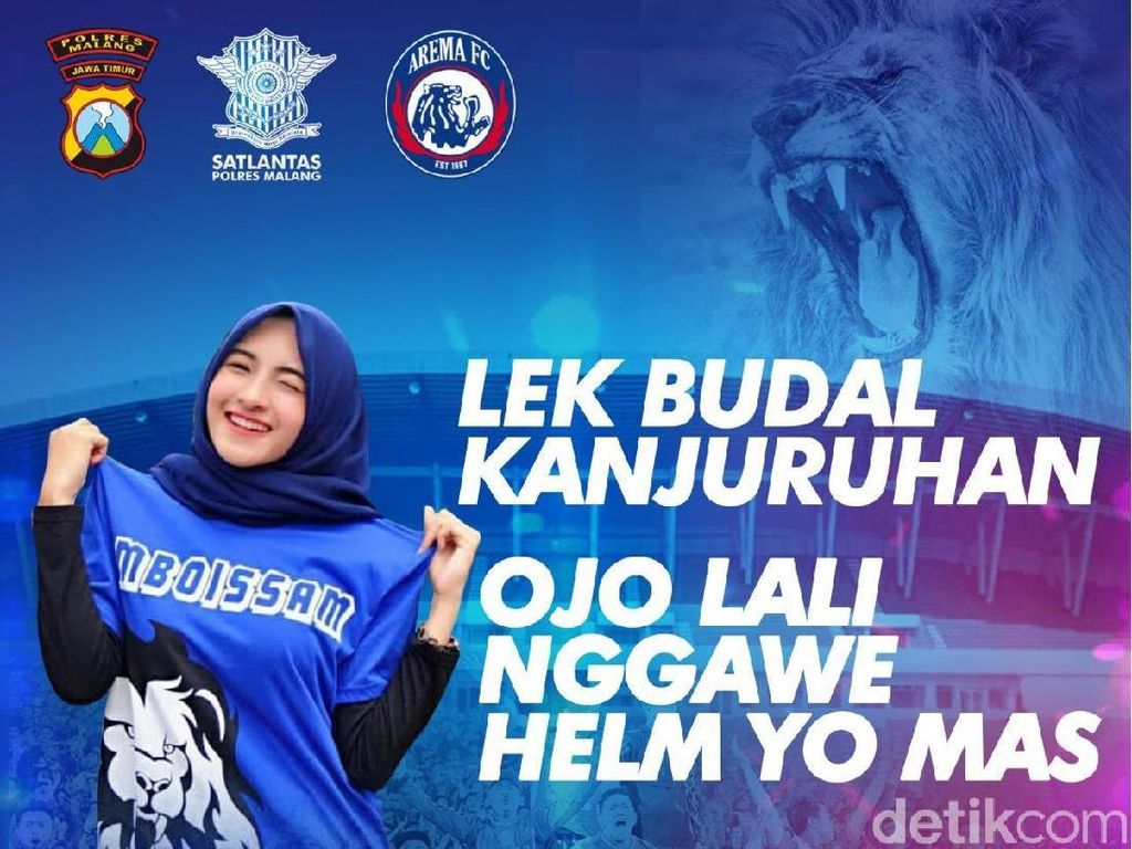 Polantas Malang Ajak Aremania Tertib Berlalu Lintas, Ini Seruannya Polantas Malang Ajak Aremania Tertib Berlalu Lintas, Ini Seruannya