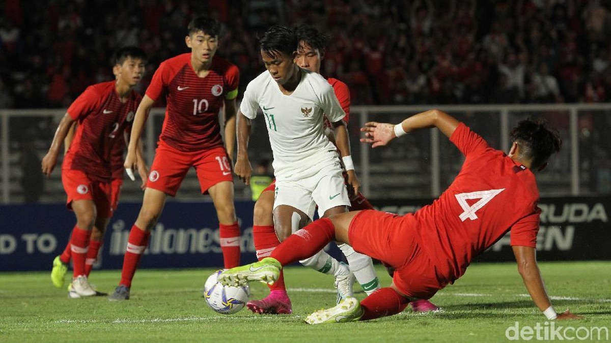 Timnas Indonesia U-19 memetik kemenangan 4-0 atas Hong Kong karena bermain sabar. (Foto: Rifkianto Nugroho/Detikcom)
