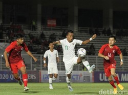 Timnas U-19 Unggul 2-0 atas Hong Kong di Babak I