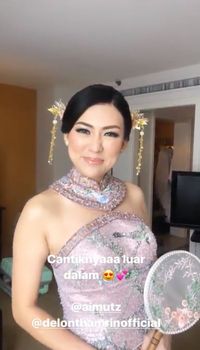 Menikah, Istri Tajir Delon Cantik Luar Biasa Berbalut Gaun Pengantin