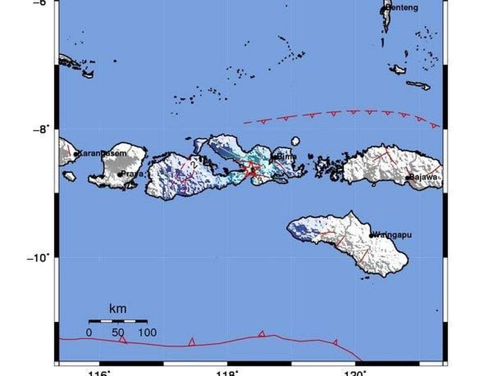 Gempa M 4,7 Guncang Dompu NTB Gempa M 4,7 Guncang Dompu NTB
