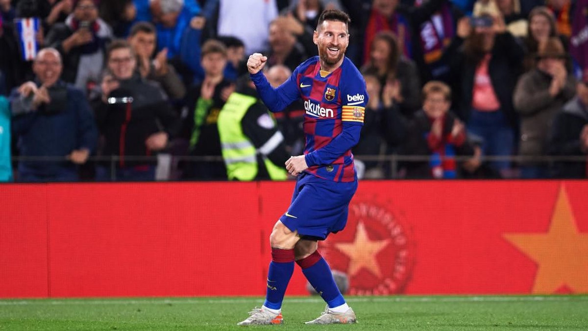 Lionel Messi menyamai torehan Cristiano Ronaldo sebagai mencetak hat-trik terbanyak di La Liga(Foto: Alex Caparros/Getty Images