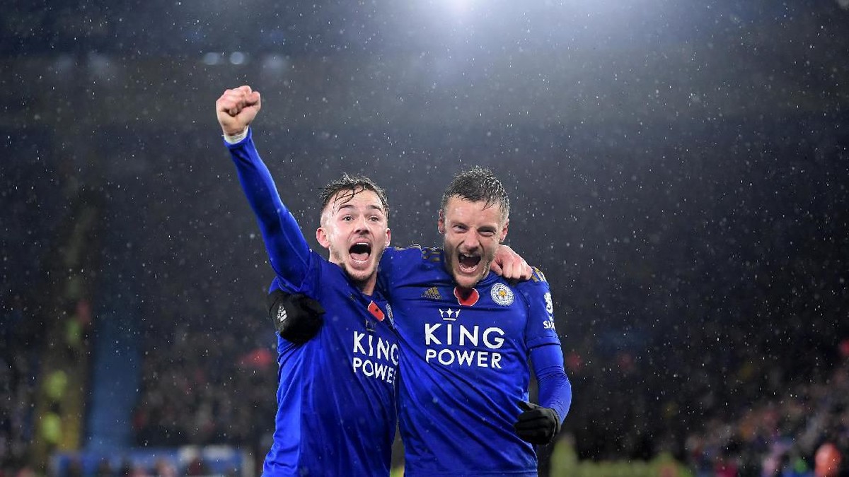 Jamie Vardy dinilai terasa seperti dua striker oleh manajer Leicester City, Brendan Rodgers. (Foto: Getty Images/detikcom)