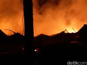 Kebakaran Pasar Baros Banten Diduga Dipicu Puntung Rokok