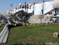 Kerugian Atap Ambruk Stadion Arcamanik Masih Dihitung Pemprov Jabar