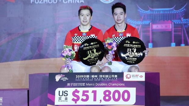 Kevin/Marcus juara Fuzhou China Open 2019