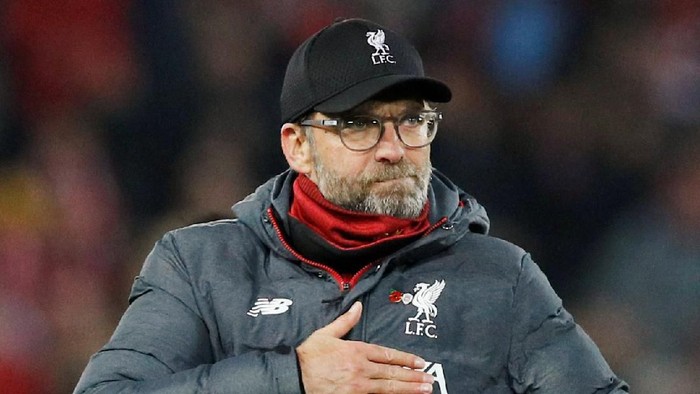 Soccer Football - Premier League - Liverpool v Manchester City - Anfield, Liverpool, Britain - November 10, 2019  Liverpool manager Juergen Klopp celebrates after the match   REUTERS/Phil Noble  EDITORIAL USE ONLY. No use with unauthorized audio, video, data, fixture lists, club/league logos or 
