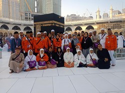 Jemaah Umrah Marbut-Majelis Taklim DKI Pulang ke Tanah Air