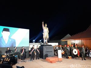 Resmikan Patung Pangsar Sudirman, Prabowo Mewakili Presiden