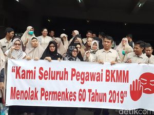 Dokter-Perawat Balai Kesehatan Mata Makassar Demo Tolak Permenkes