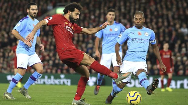 Liverpool menghentikan rekor Man City pada 2017/2018.