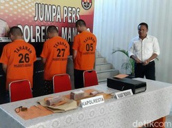 Polisi Tangkap 3 Tersangka Pembobolan ATM Ratusan Juta di Manado