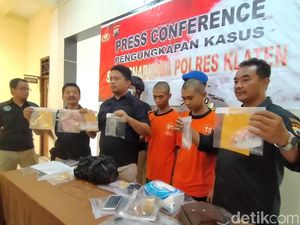 Pengedar Sabu Dibekuk Polisi Klaten Saat Tunggu Pembeli COD