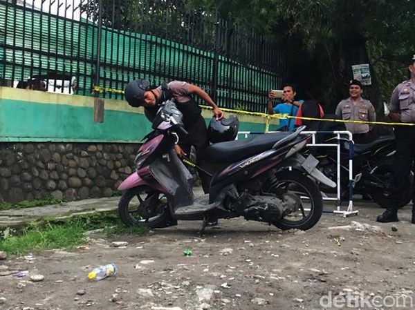 Ini Motor Pelaku Bom Bunuh Diri di Polrestabes Medan