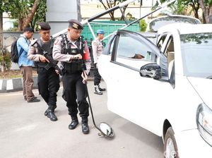 Metal dan Mirror Detector Tampak dalam Penjagaan di Mapolres Tuban