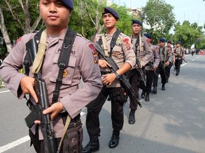 Usai Bom Bunuh Diri, Brimob Datangi Mapolrestabes Medan