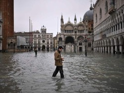 Banjir Tak Kunjung Surut, Kota Venesia Darurat Banjir