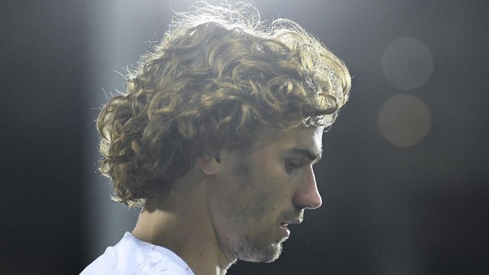 ANDORRA LA VELLA, ANDORRA - JUNE 11: Antoine Griezmann of France looks on during the UEFA Euro 2020 Qualification match between Andorra and France at Estadi Nacional on June 11, 2019 in Andorra la Vella, Andorra. (Photo by David Ramos/Getty Images)