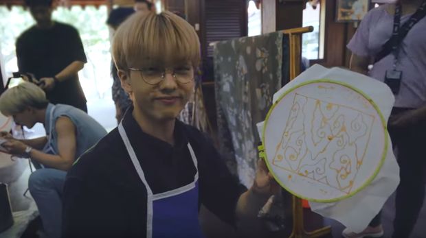 Belajar Bikin Batik, NCT Dream Kagum dengan Kecantikan Kain Indonesia 