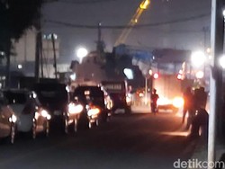 Kapal Patroli Polisi Terbakar di Pelabuhan Semarang