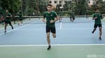 Timnas Indonesia U-23 Gelar Recovery di Lapangan Tenis