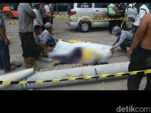 Seorang Buruh Pabrik Tewas Tertimpa Tiang Beton Saat Simulasi Bongkar Muat