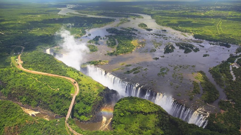 Foto: Ada Air Terjun Terbesar Dunia di Sungai Terpanjang Afrika