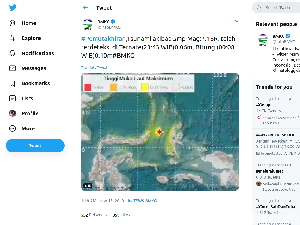 BMKG: Tsunami Terdeteksi di Ternate dan Bitung