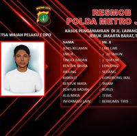 Ditangkap Polisi, Penyiram Air Keras di 3 TKP Jakbar Pelaku Tunggal