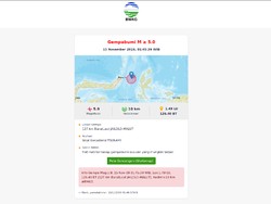Gempa Susulan di Jailolo Malut, Kali Ini Magnitudo 5,9