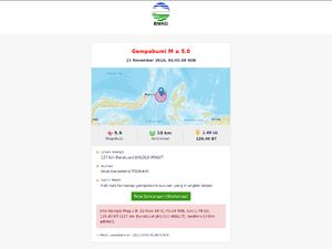 Gempa Susulan di Jailolo Malut, Kali Ini Magnitudo 5,9 Gempa Susulan di Jailolo Malut, Kali Ini Magnitudo 5,9