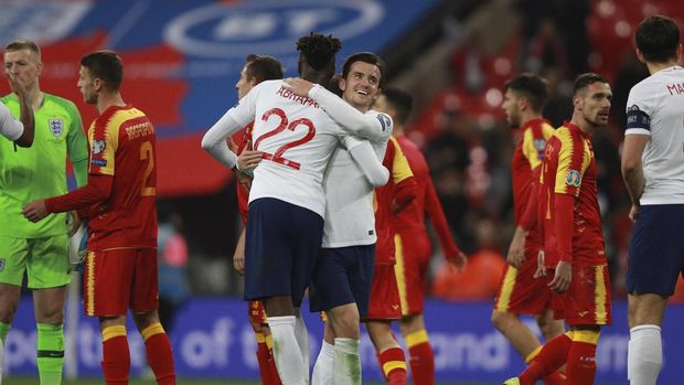 Inggris berhasil mengalahkan Montenegro dengan skor 7-0.