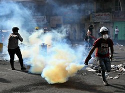 Unjuk Rasa Berlanjut di Irak, 4 Demonstran Tewas Kena Tabung Gas Air Mata