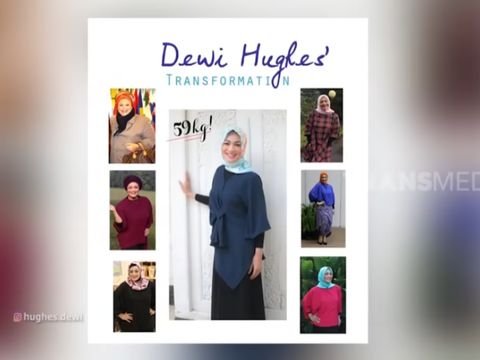 Dewi Hughes, Dulu Berat 150kg Sampai Sekarat, Kini Slim Manglingi