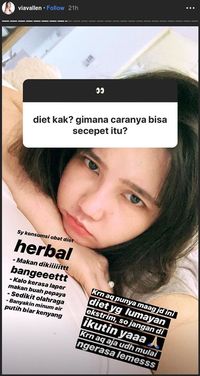Tangkapan layar Instagram Stories Via Vallen