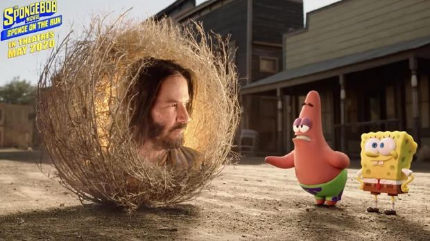 Keanu Reeves Jadi Kameo di Film 'SpongeBob' Terbaru