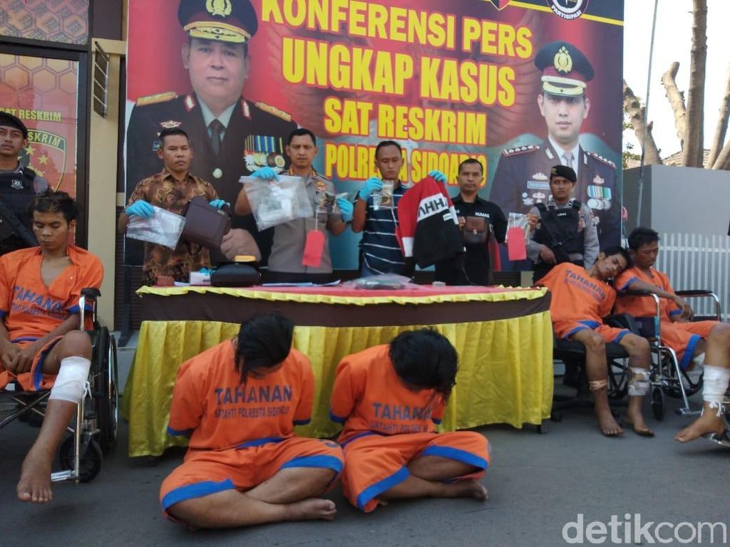 Pelaku Curanmor Bersenjata Bondet di Sidoarjo Ditembak Pelaku Curanmor Bersenjata Bondet di Sidoarjo Ditembak