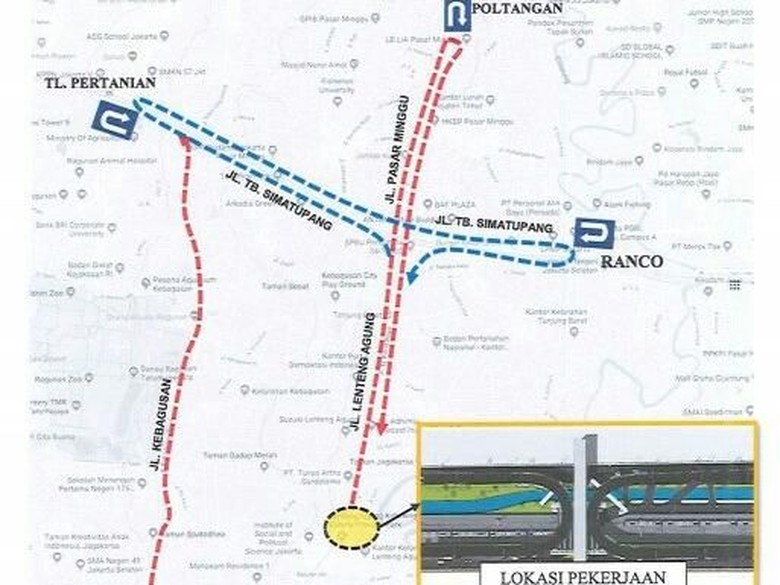 Perlintasan Sebidang di Lenteng Agung Ditutup, Begini Rekayasa Lalinnya