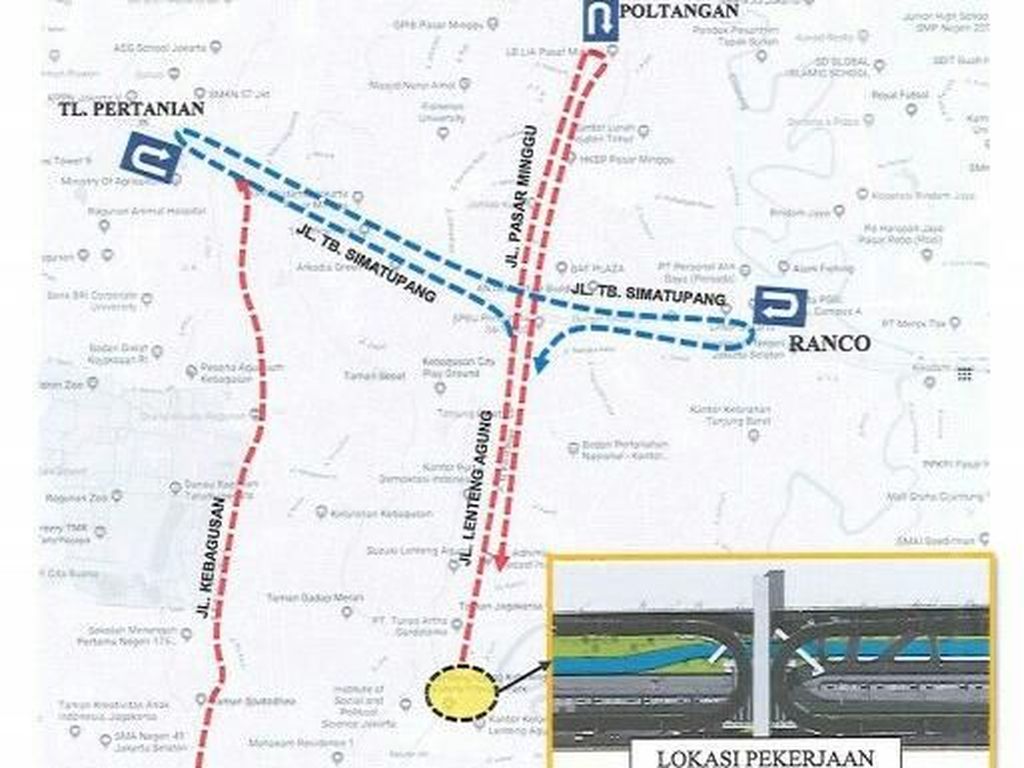 Perlintasan Sebidang di Lenteng Agung Ditutup, Begini Rekayasa Lalinnya Perlintasan Sebidang di Lenteng Agung Ditutup, Begini Rekayasa Lalinnya