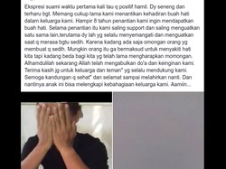 Viral Ekspresi Suami Nangis Lihat Hasil Test Pack, 8 Tahun Menanti Anak